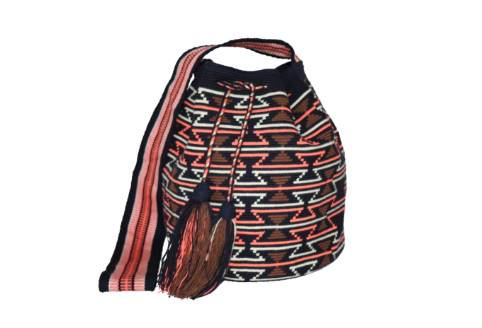 Rose et bleu 1H sac à main ethnique